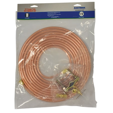 Keeney Mfg Eastman 1/4 in. Compression X 1/4 in. D Compression 15 ft. Copper Installation Kit 48398